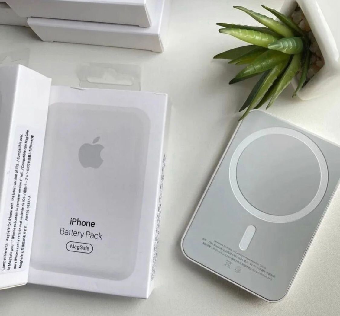 סוללת גיבוי אלחוטית מגנטית למכשירי אייפון 8 פלוס עד 17 פרו מקס